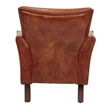 Austin Aged Cowhide Leather Armchair
